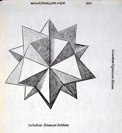 Icosaedron Elevatum Solidum, Illustration from 